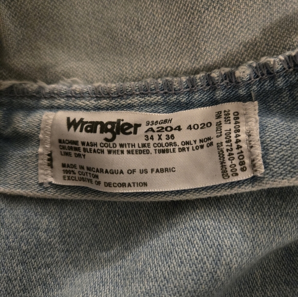 34x36 Wrangler Bootcut Jeans - Picture 5 of 5
